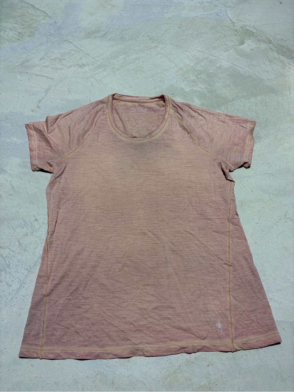 Smart wool Womenâs merino wool Short Sleeve Tee pink XL